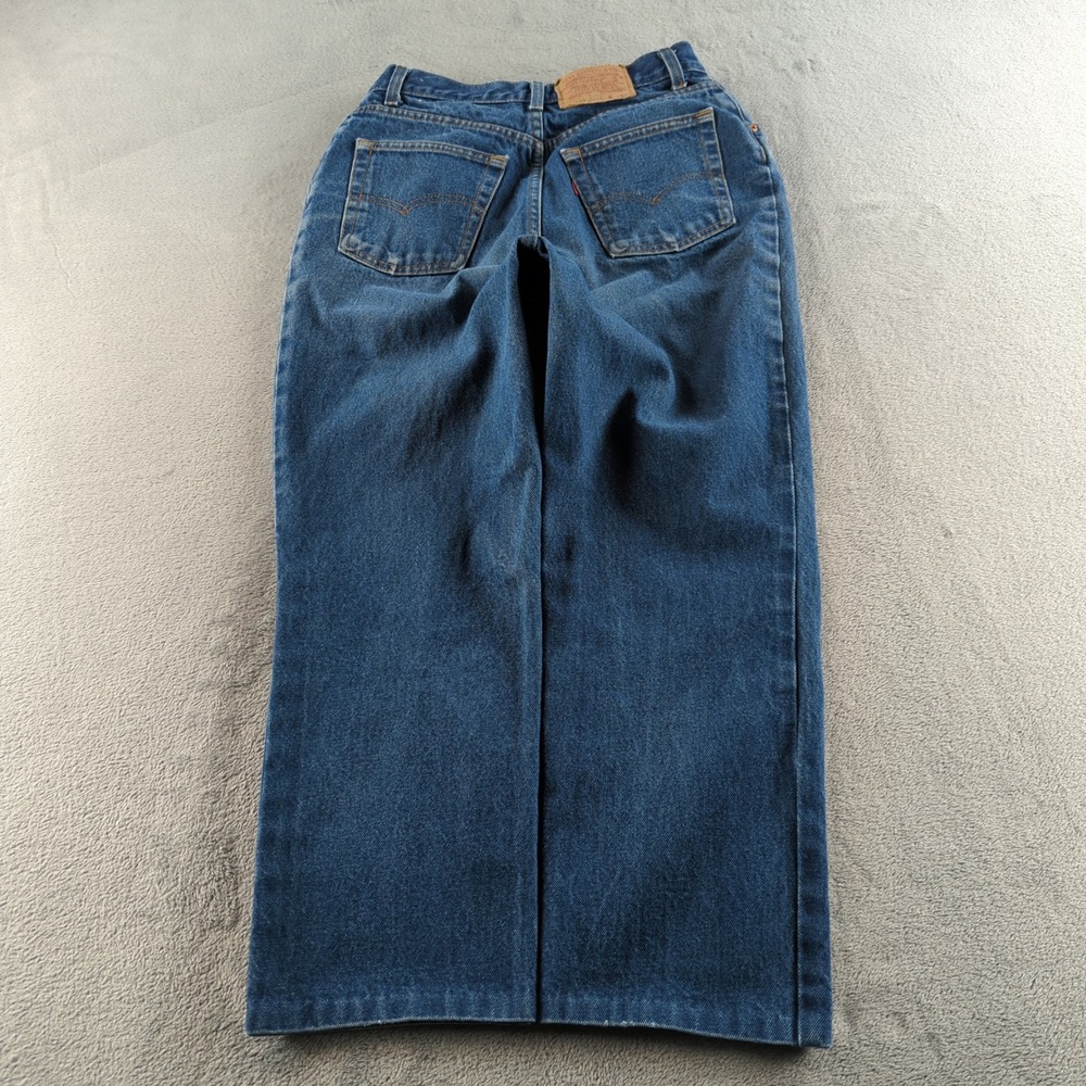 Vintage 90 Levis Jeans Boys Size 16 Blue 18505 Student Fit Whiskers Made in USA‎